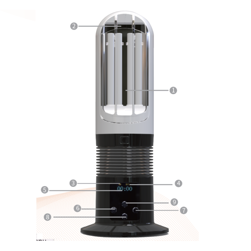 Лампа Yonker YK-6000D UVB-311nm дві лампочки (лікування захворювань шкіри)