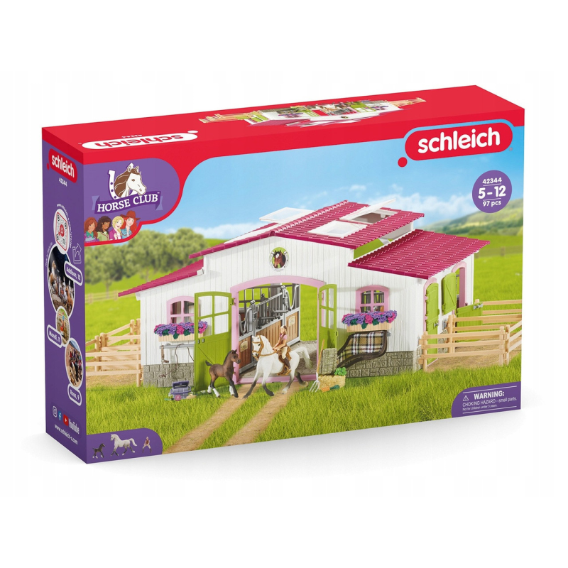 Конюшня з кіньми та наїзниками Schleich 42344