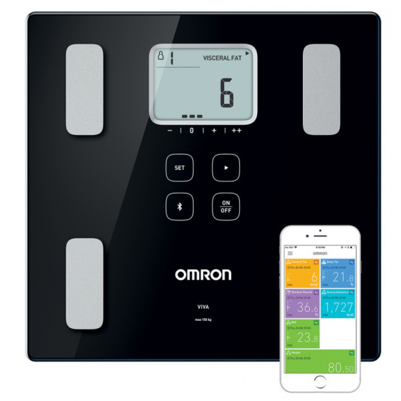Ваги підлогові OMRON VIVA (HBF-222T-ЕBK)